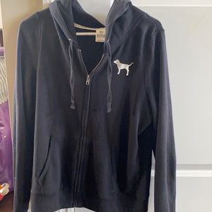 Victoria secret pink sequin zip up jacket.